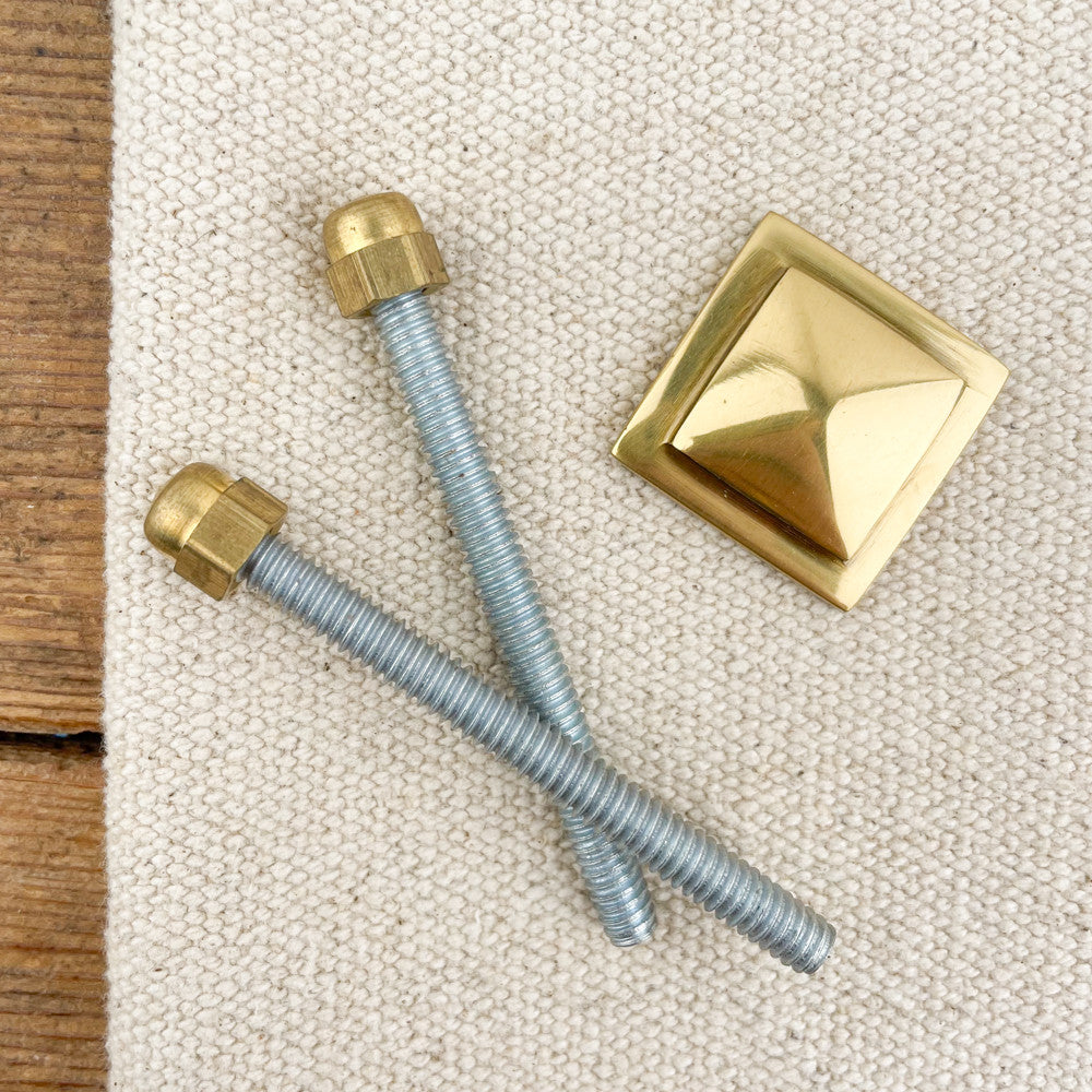 fixation Heurtoir de porte en laiton main