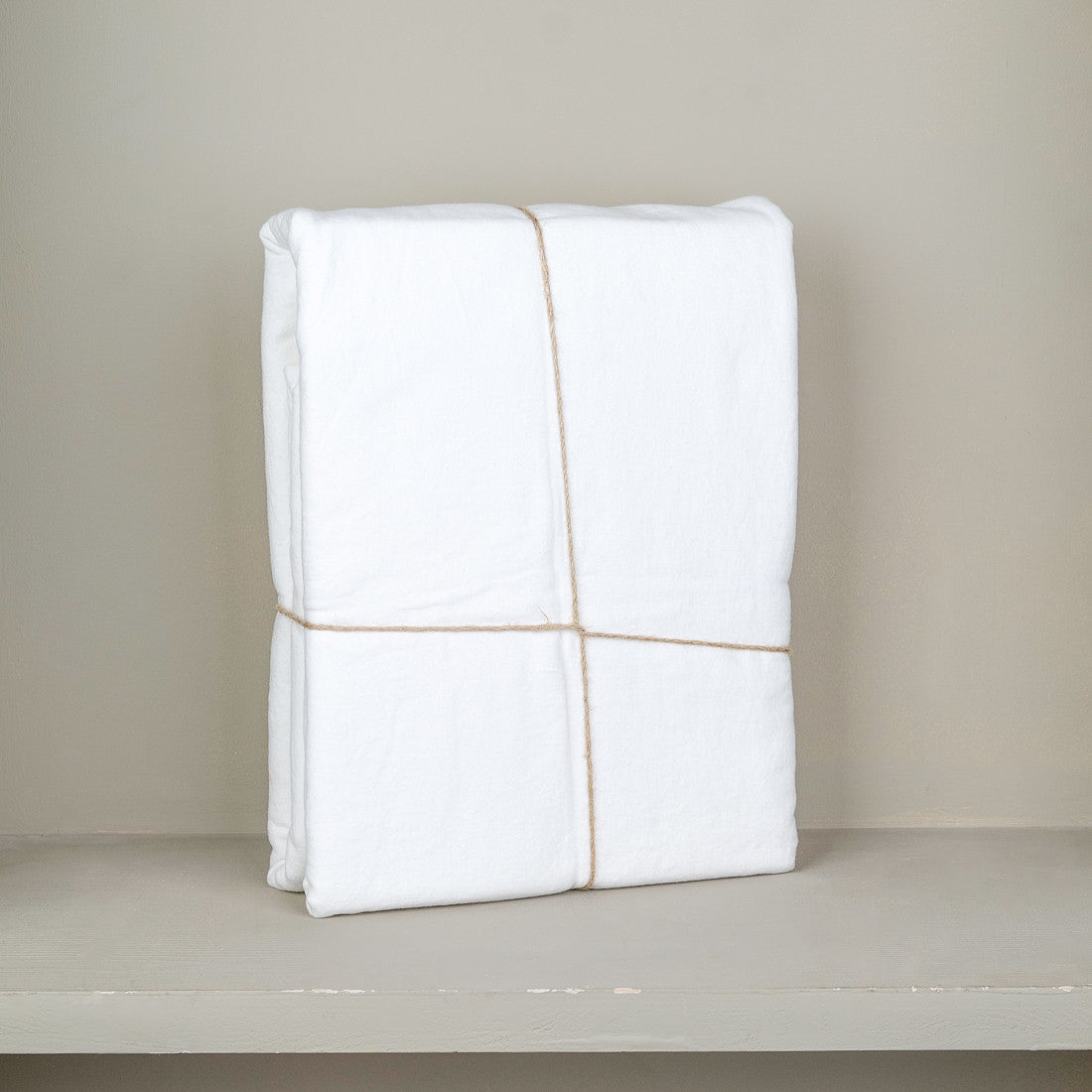 Housse de couette en 100% lin neige