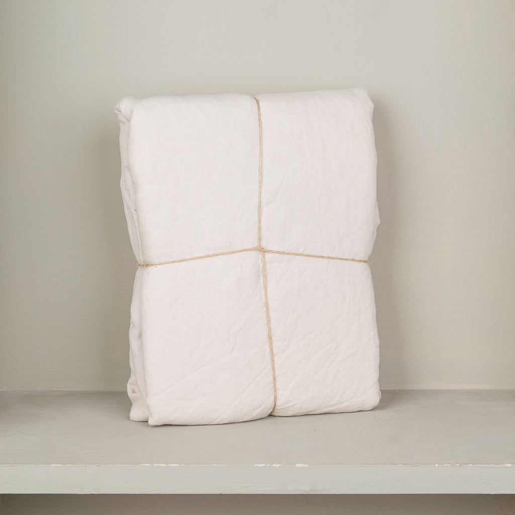 Housse de couette en 100% lin ficelle