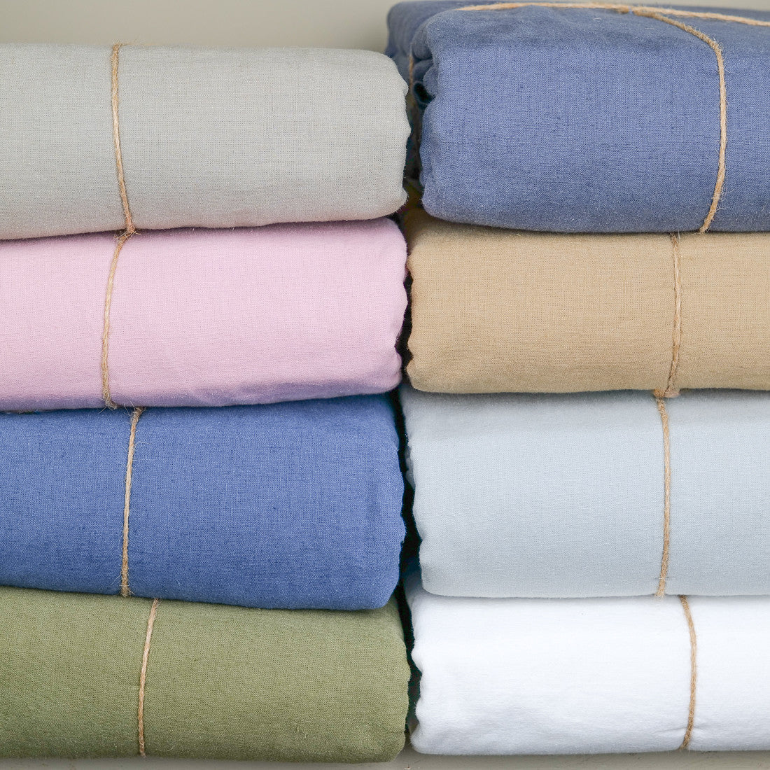 Housse de couette en lin et coton coloré