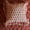 Housse de coussin à volant