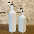 Huilier en céramique blanche
