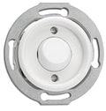 Interrupteur poussoir en duroplast blanc