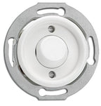 Interrupteur poussoir en duroplast blanc