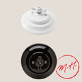 Interrupteur rotatif encastrable en porcelaine