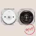 Interrupteur simple encastrable en porcelaine