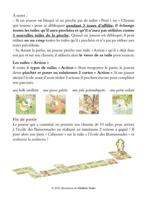 Jeu Calinours à l'ecole des Buissonnades