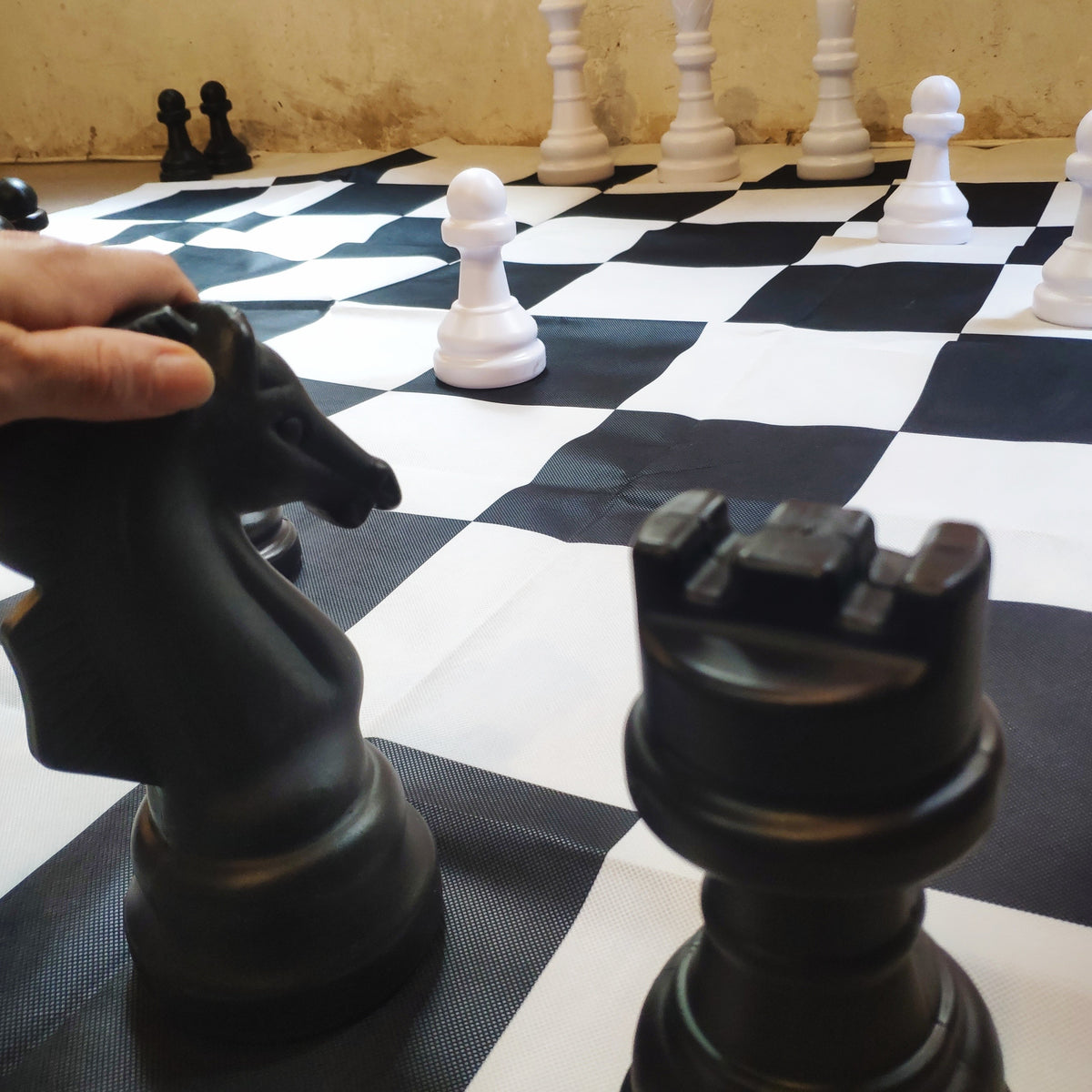 Jeu d'échecs géant