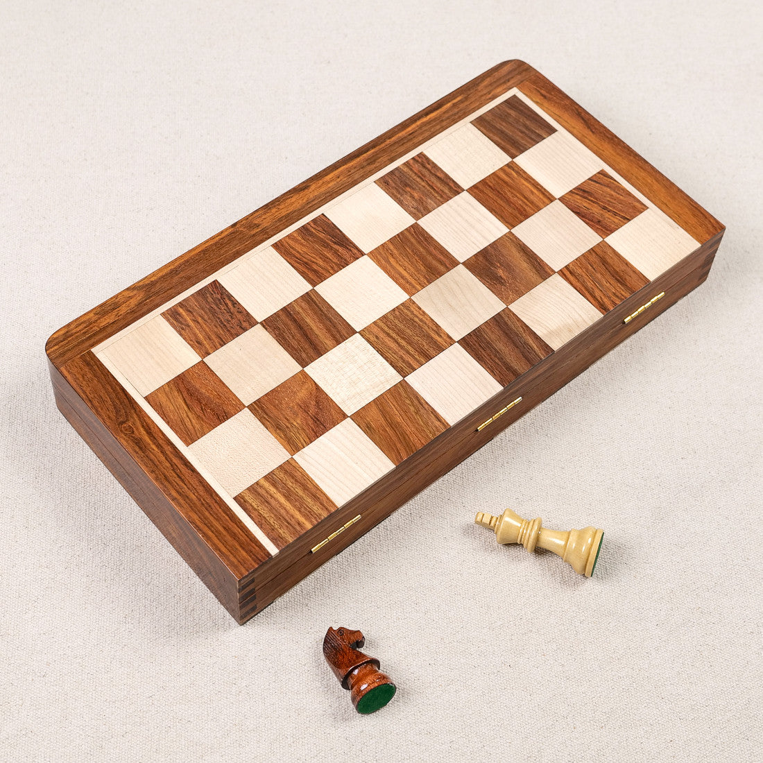 Jeu d'échecs pliable en bois
