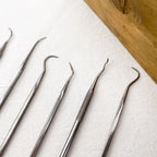 Jeu de 6 grattoirs en inox