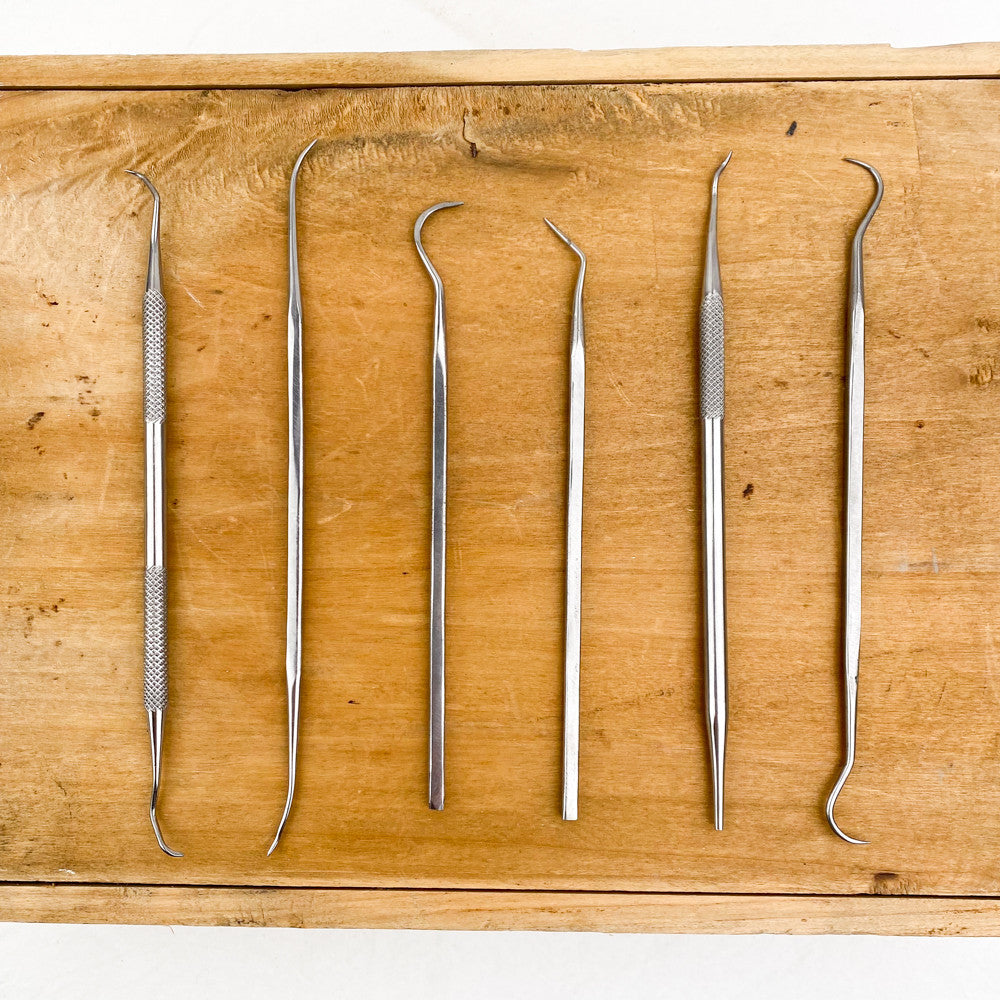 Jeu de 6 grattoirs en inox