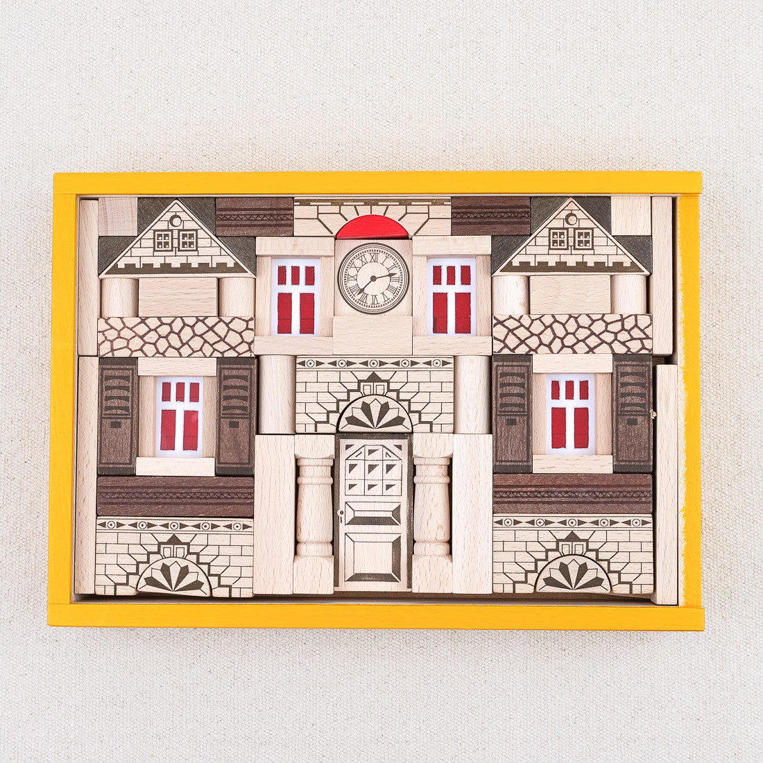 Jeu de construction en bois 82 pièces