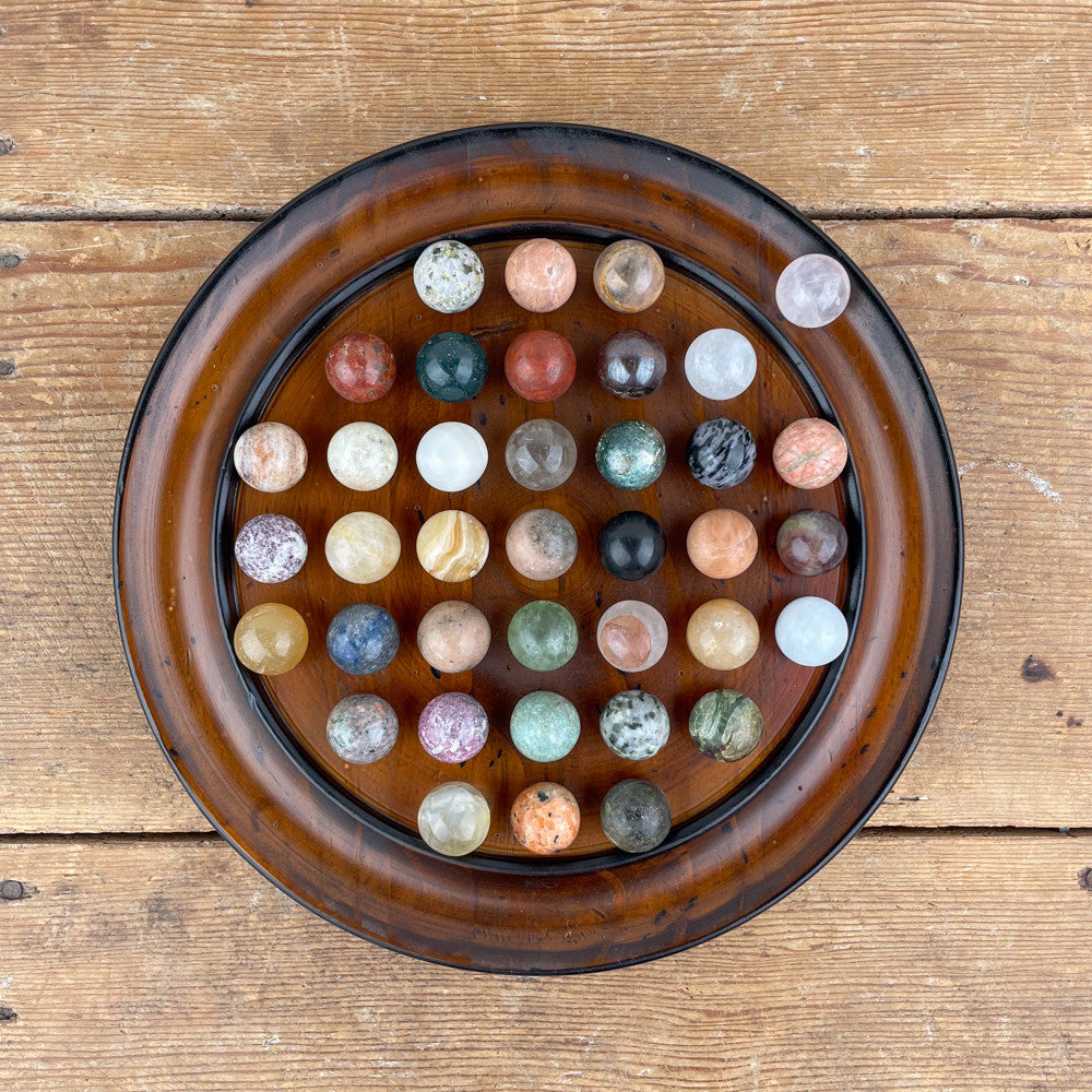 Jeu du Solitaire pierres semi-précieuses