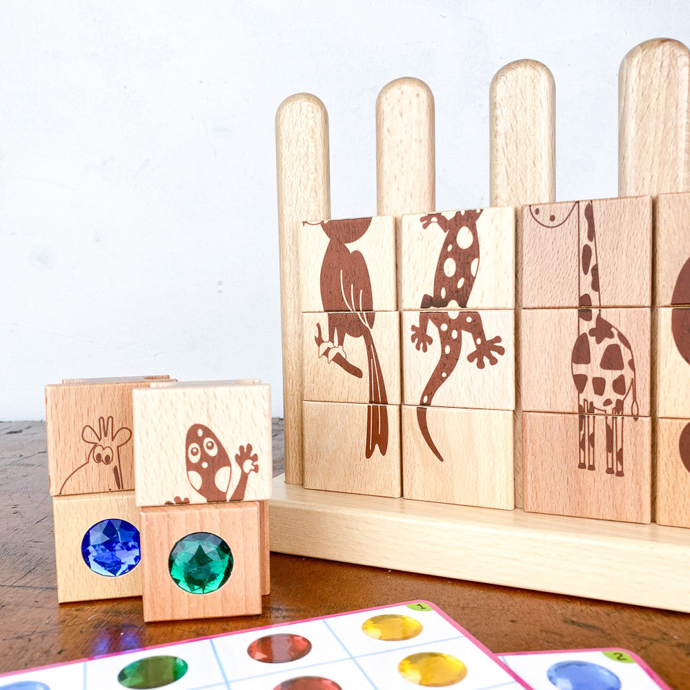 Jeu éducatif animaux et strass