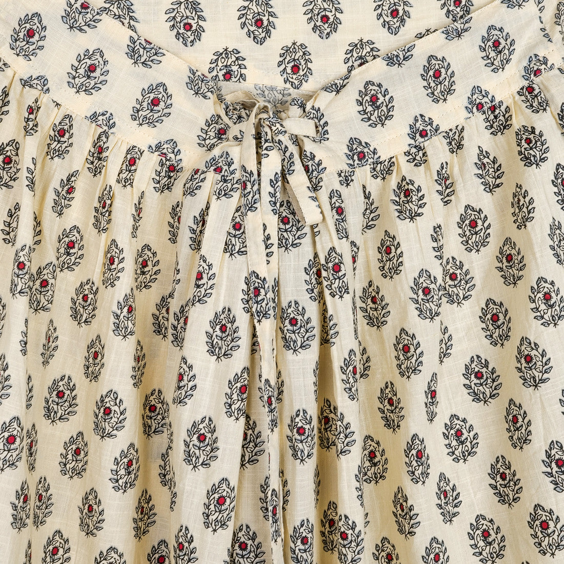 Jupe provençale aubépine beige