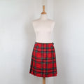 Short tartan kilt in Royal Stewart pattern