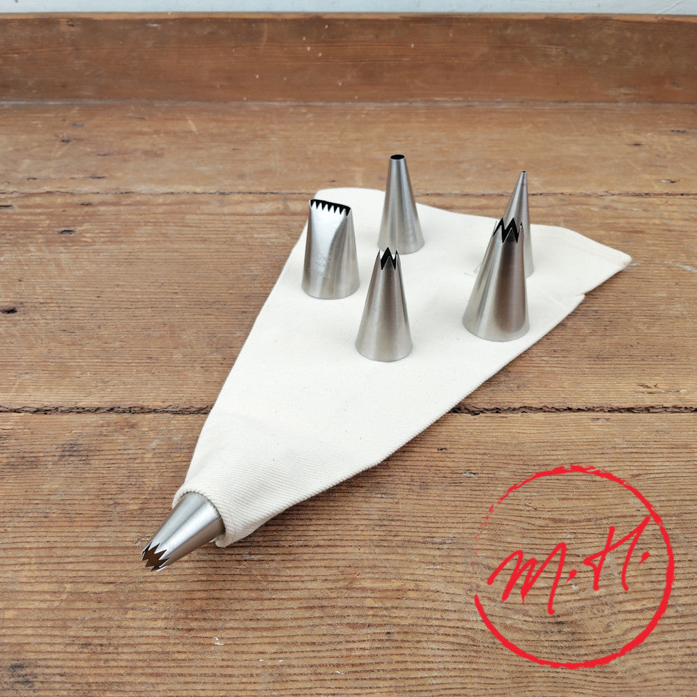Kit 6 douilles inox et poche coutil