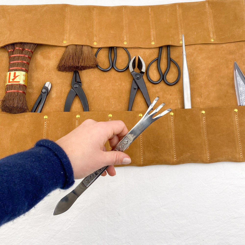 Kit pour Bonsaï - 10 outils et sacoche cuir