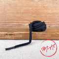 Lacets noirs Cordelet 100% coton saphir