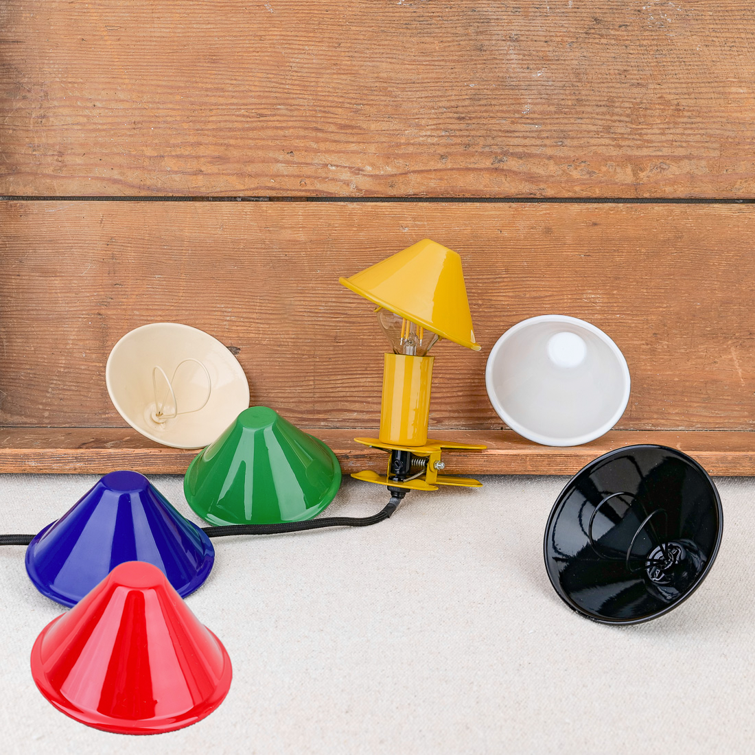 Lampe à clip champignon