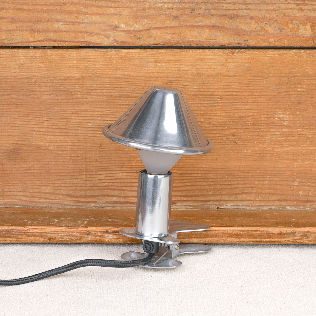 Lampe à pince chromée