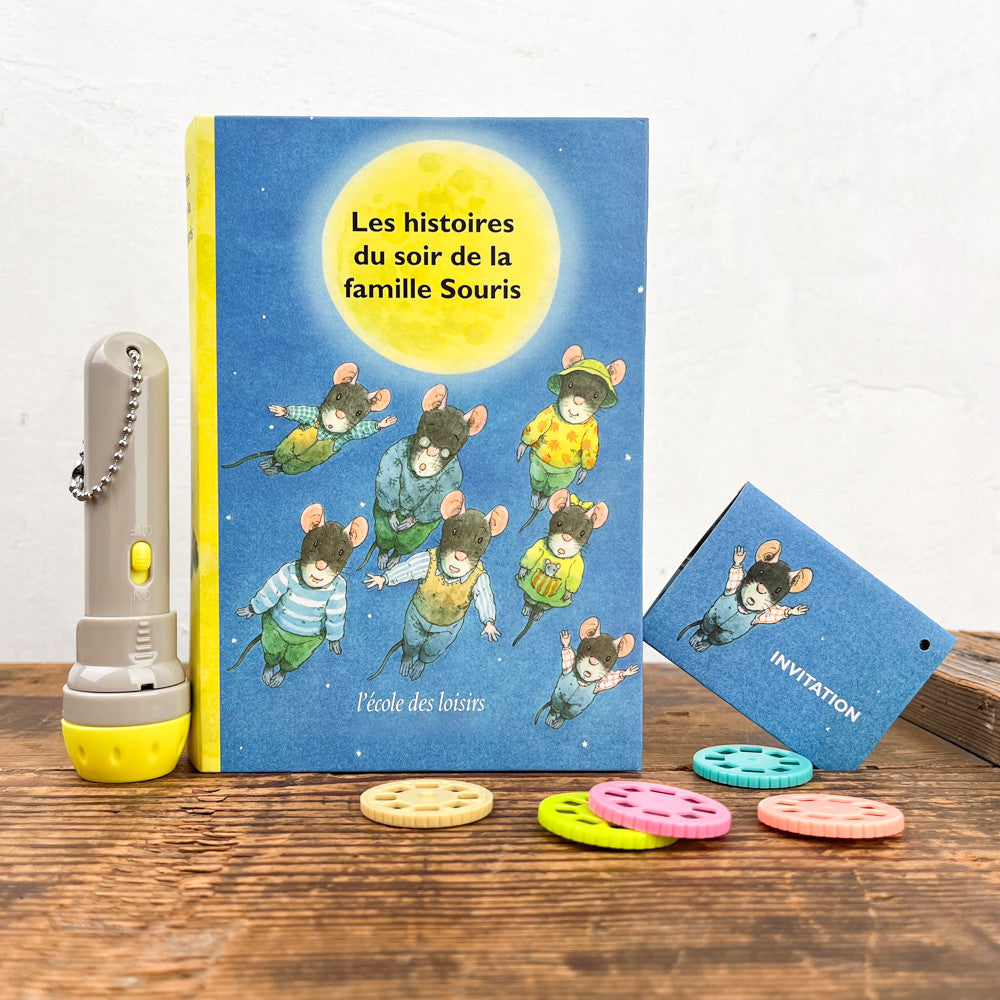 Lampe à histoires Livre La famille souris