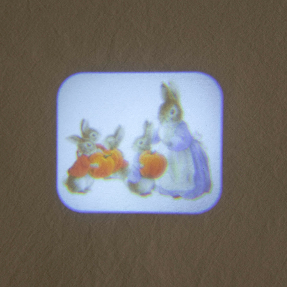 Lampe à histoires lapins