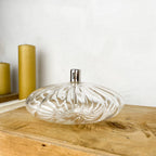 Lampe à huile ellipse striée