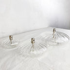 Lampe à huile ellipse striée