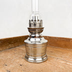 Lampe à pétrole base droite en étain