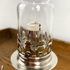 Lampe à pétrole en étain