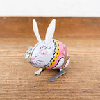 Jouet Lapin bondissant en métal à clé