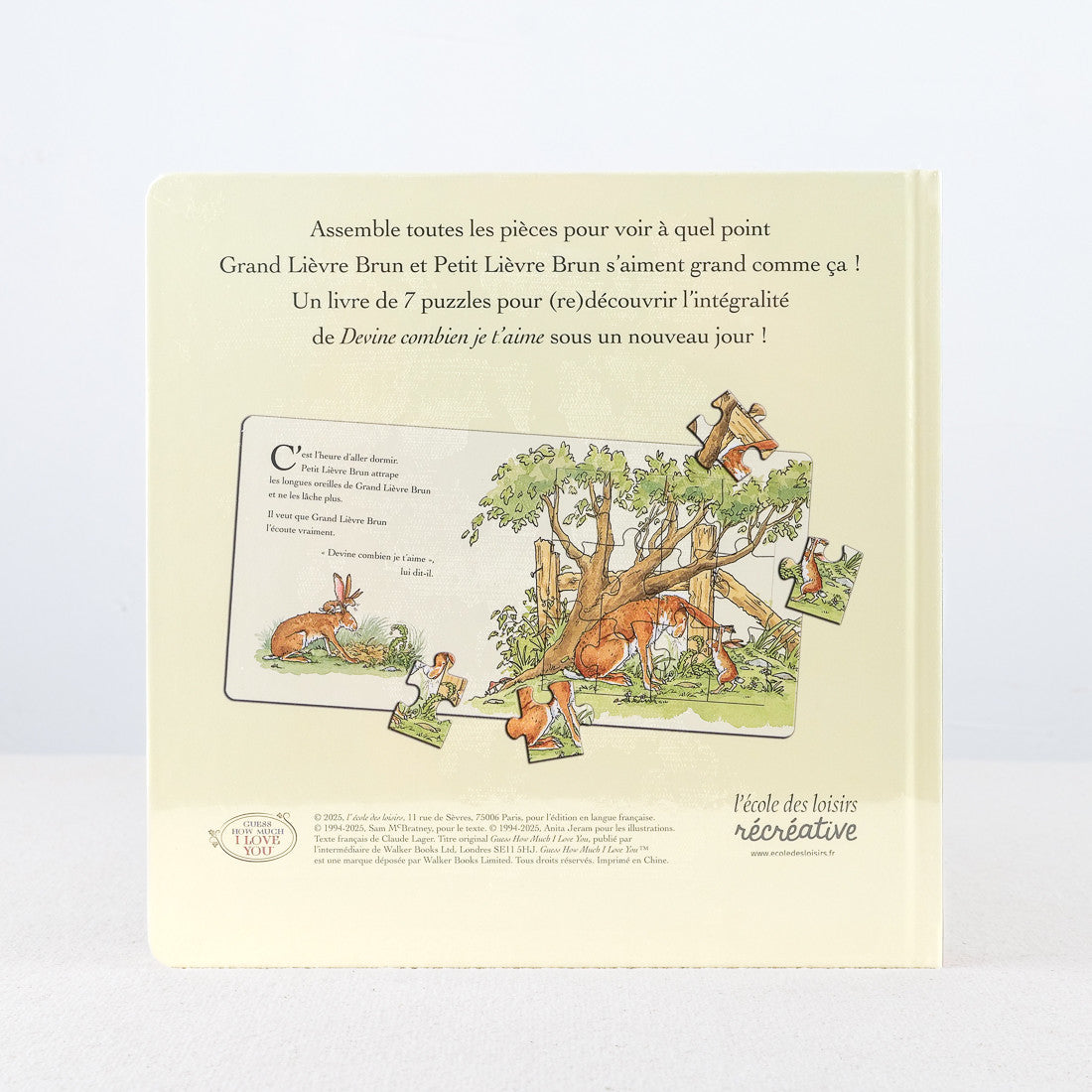 Livre-puzzle "Devine combien je t'aime"
