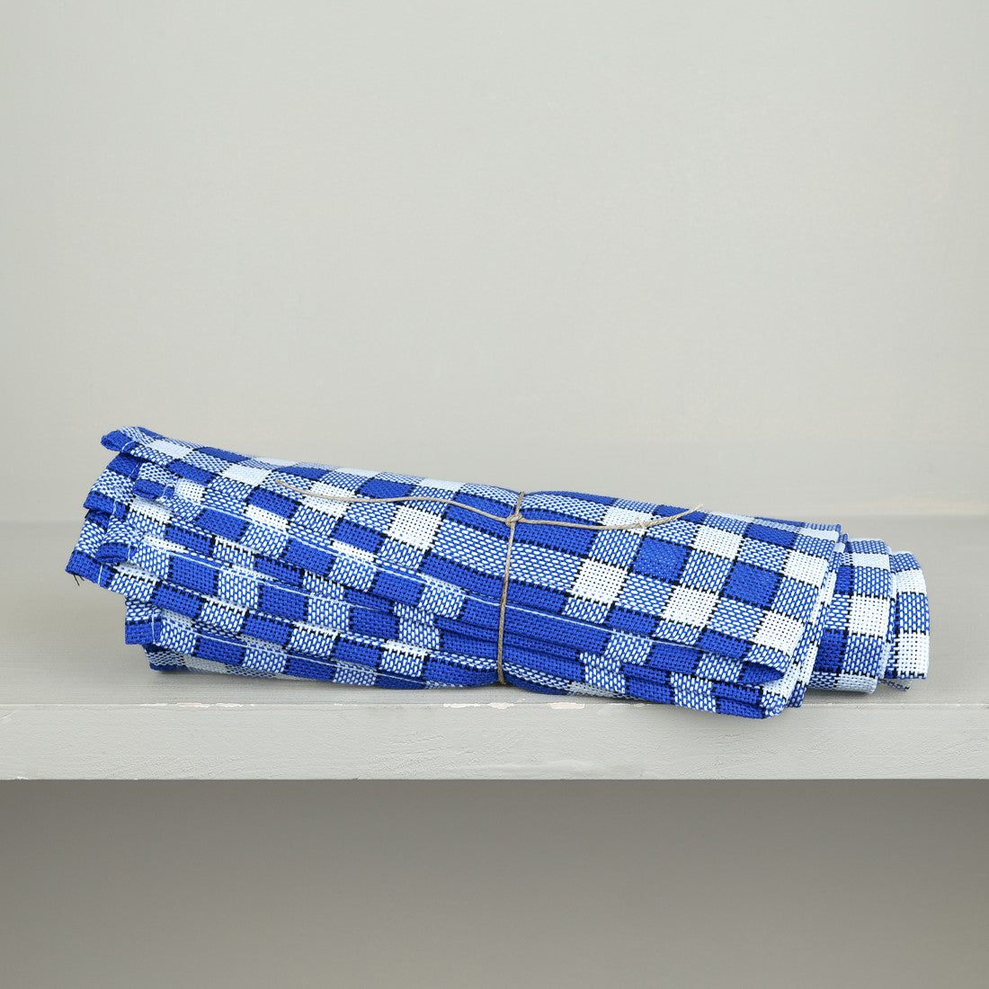 Lot 5 serviettes de table carreaux normand