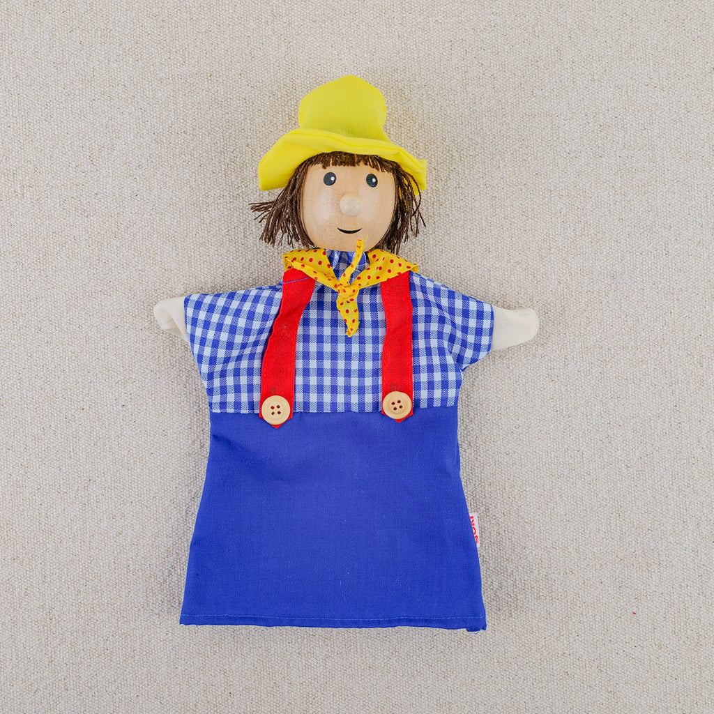 Lot de 12 marionnettes en tissu