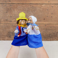 Lot de 12 marionnettes en tissus