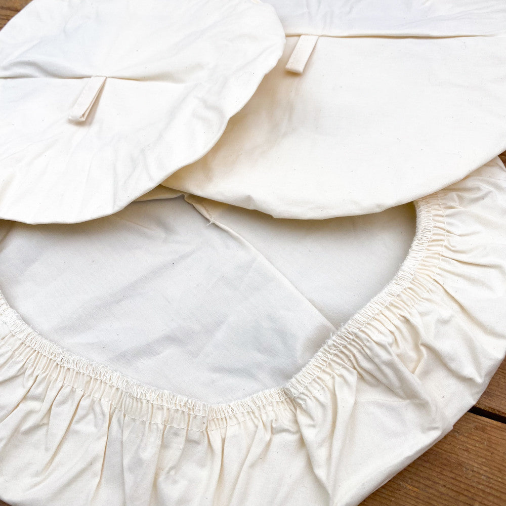 Lot de 3 charlottes de conservation en coton bio