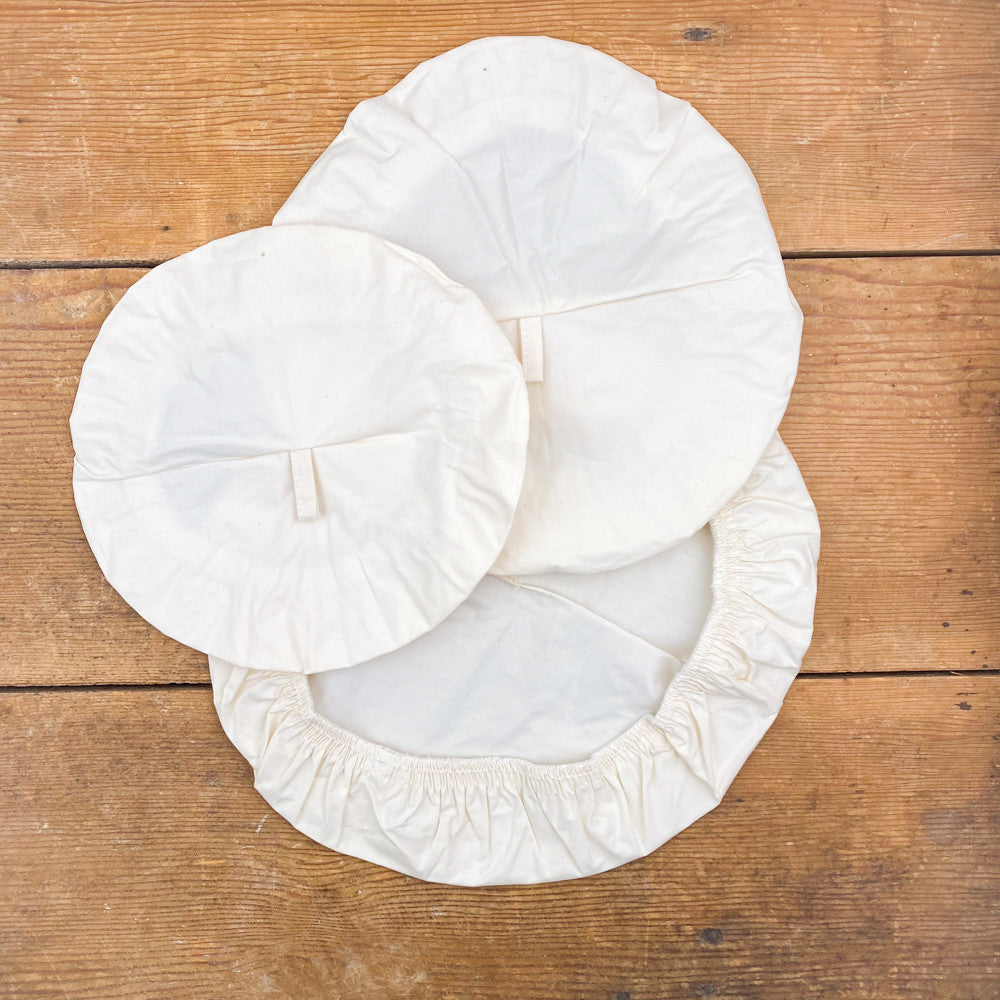 Lot de 3 charlottes de conservation en coton bio