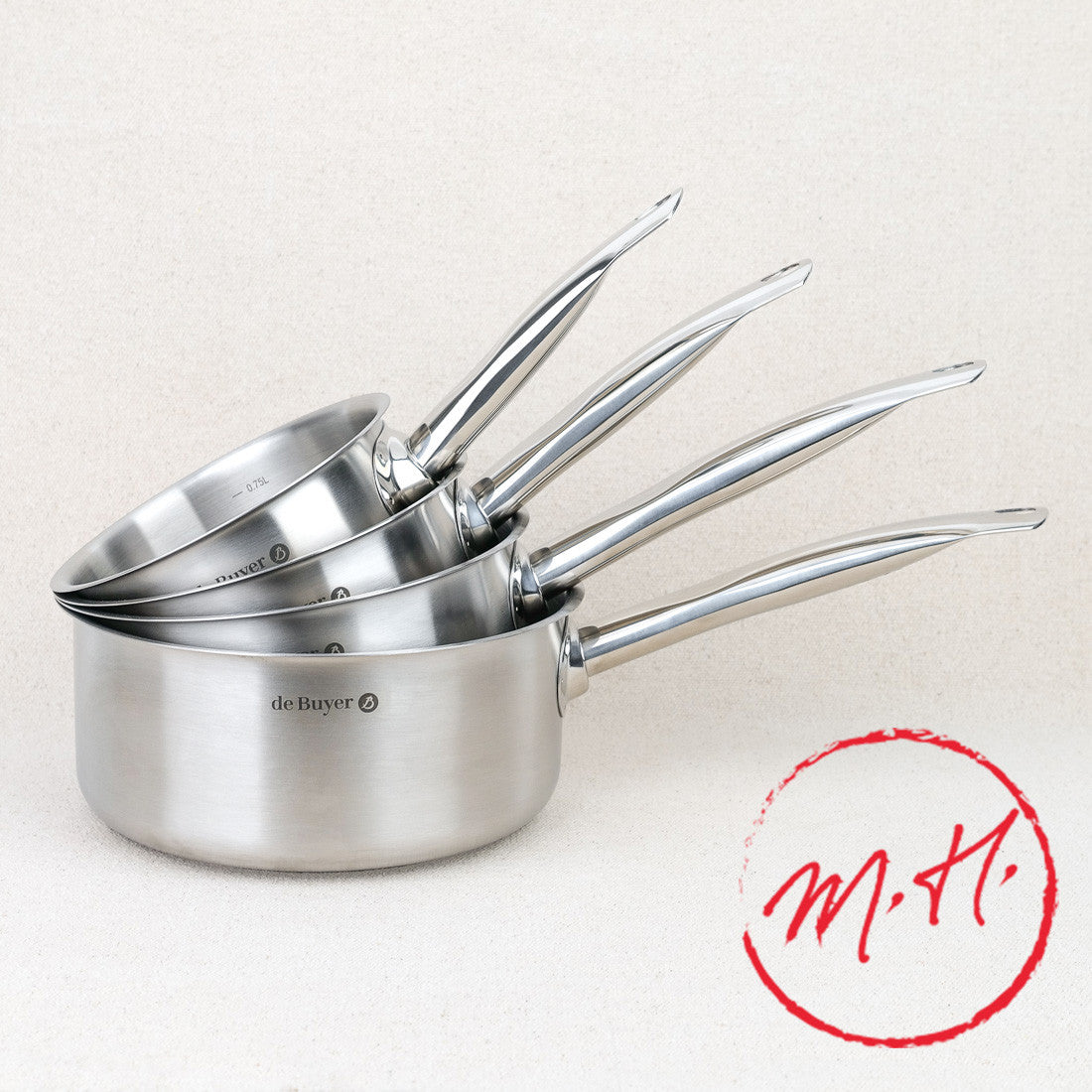Lot de 4 casseroles Prim'Appety De Buyer