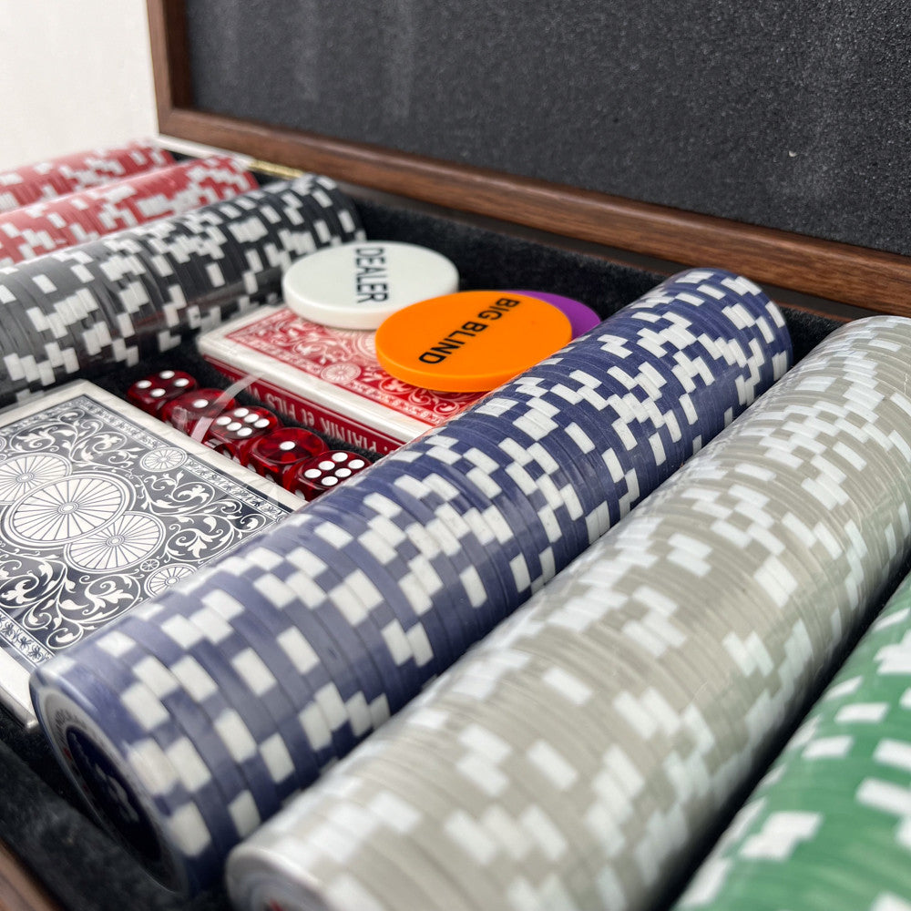 Mallette de Poker en Noyer