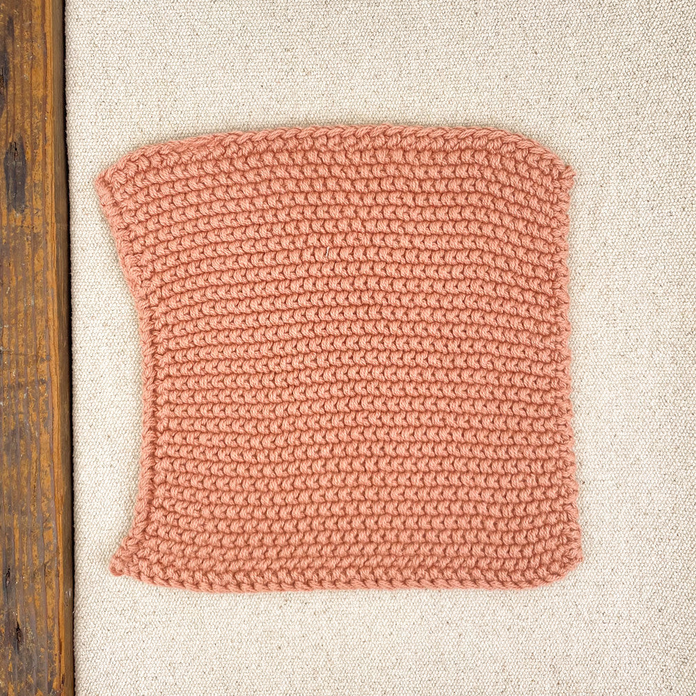 Manique en tricot coloré
