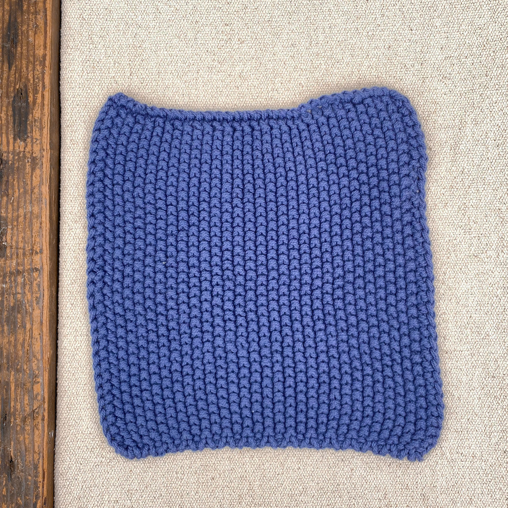 Manique en tricot coloré