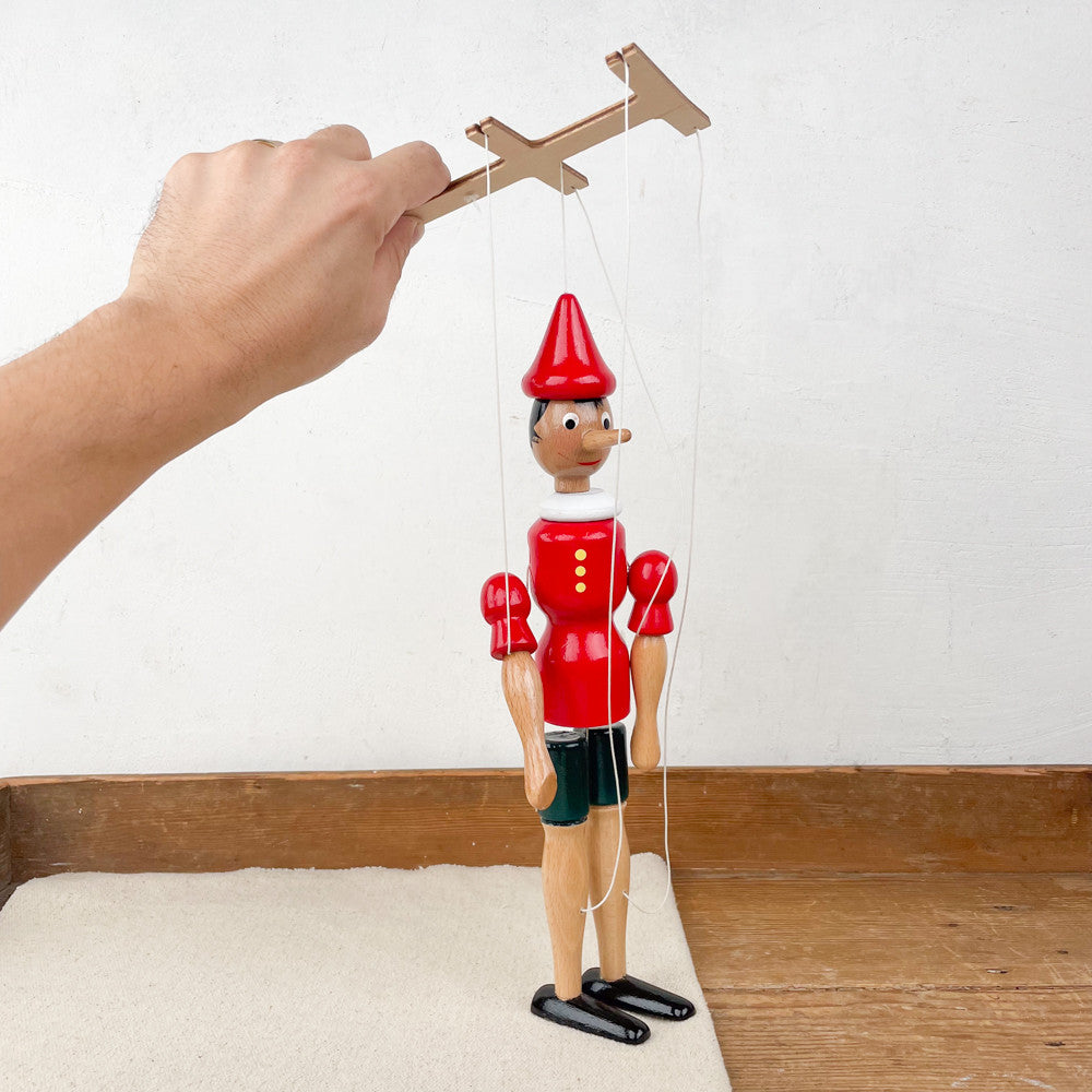 Marionnette Pinocchio en bois