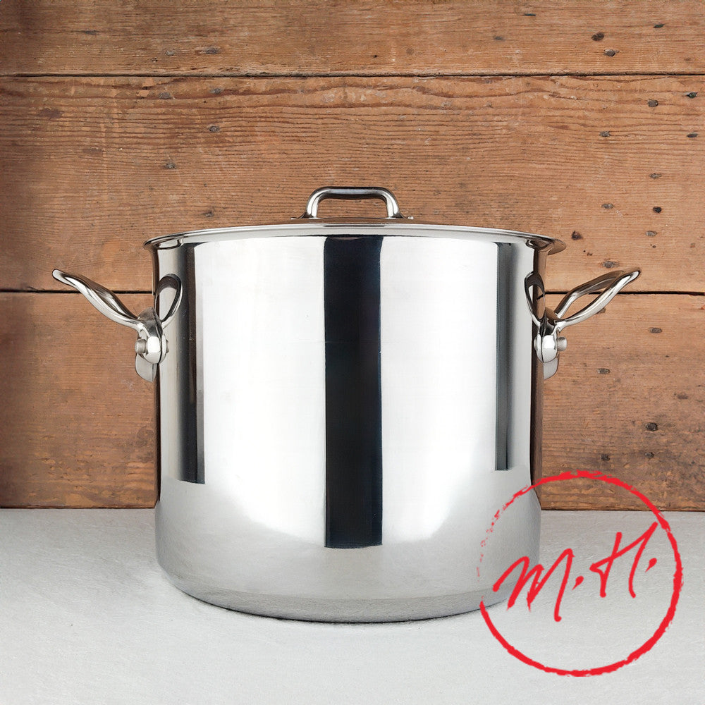 Marmite traiteur avec couvercle inox Mauviel M'Cook