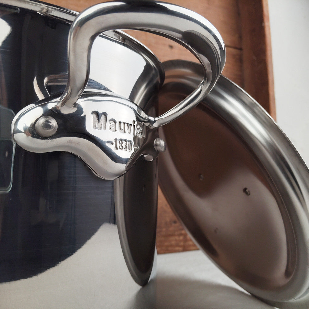 Marmite traiteur avec couvercle inox Mauviel M'Cook