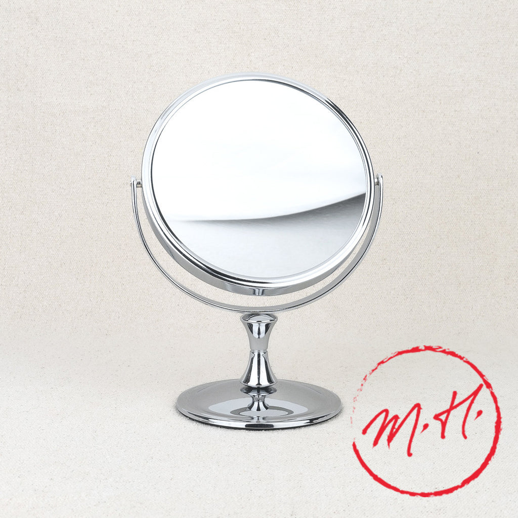 Miroir double face grossissant x7 sur pied