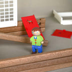 jeu de construction chalet en bois