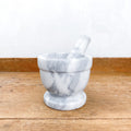 Mortier et pilon en marbre 13 cm