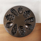 pinecone shaped individual cakes autumn baking Nordic Ware pan