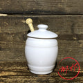 Moutardier en porcelaine hôtelière